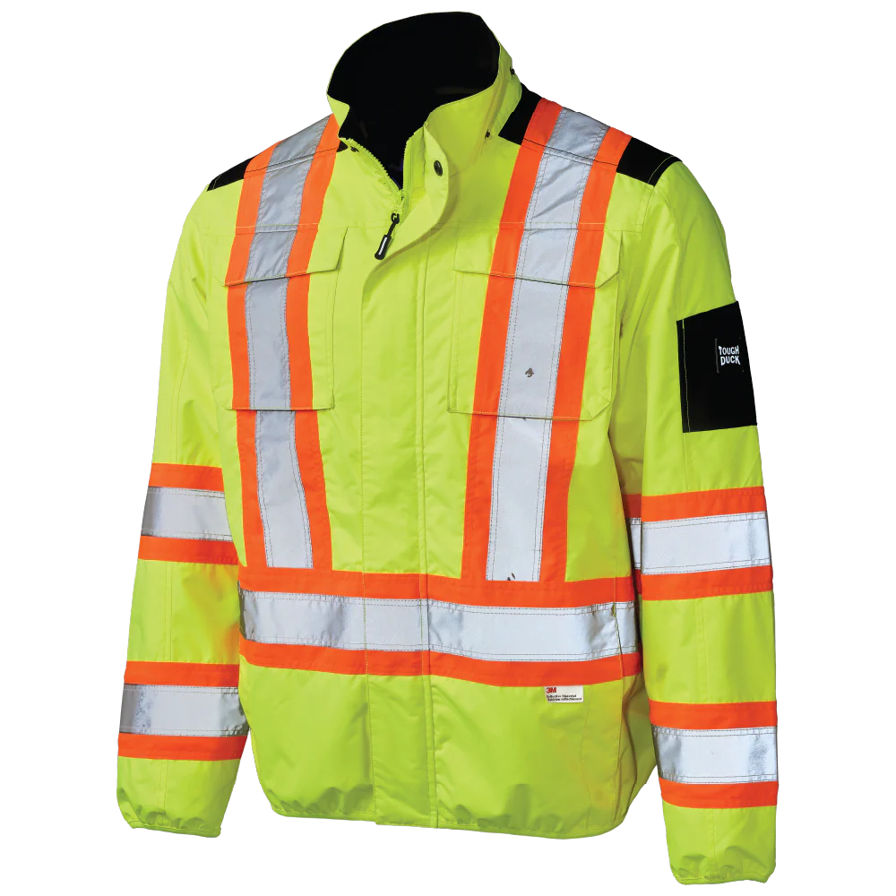 Light Weight Mesh-Lined Safety Jacket by Tough Duck - Style SJ50