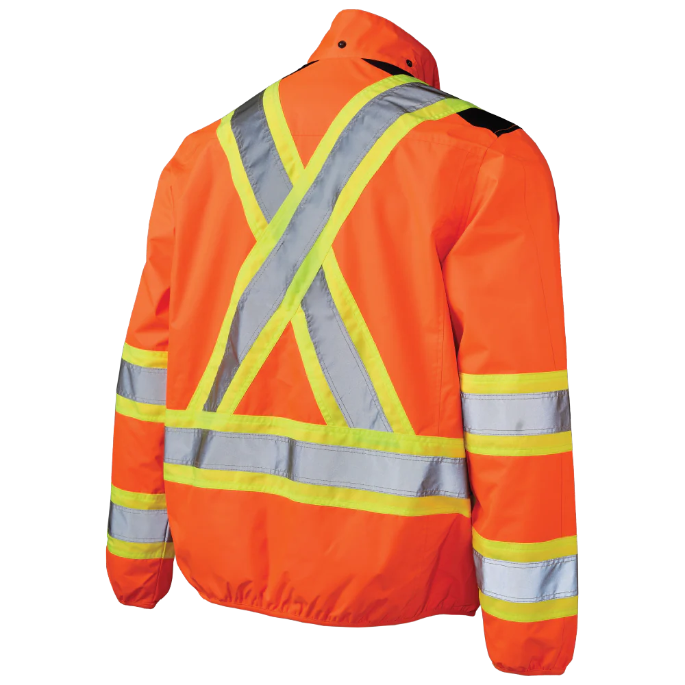 Light Weight Mesh-Lined Safety Jacket by Tough Duck - Style SJ50