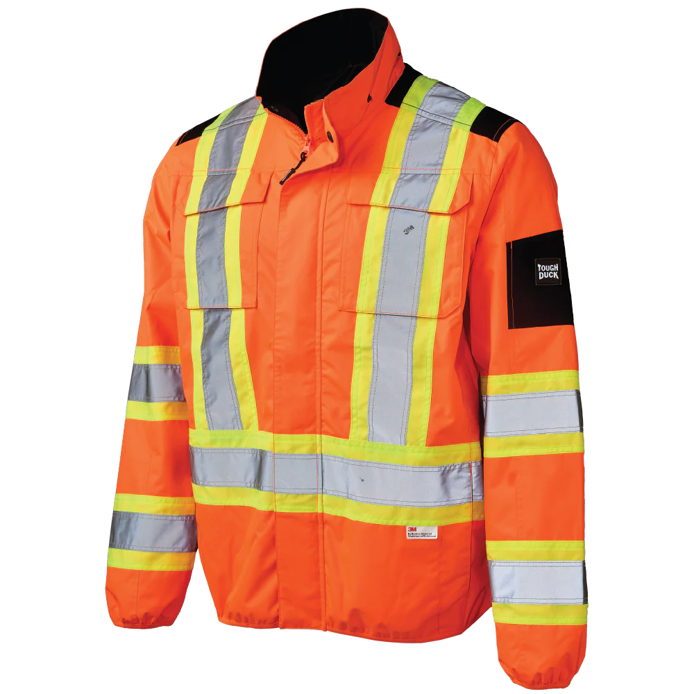 Light Weight Mesh-Lined Safety Jacket by Tough Duck - Style SJ50