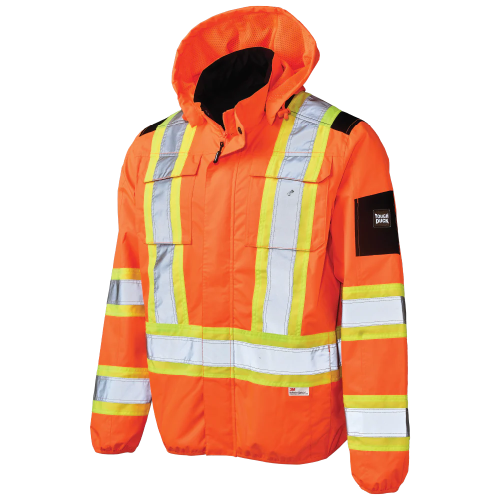 Light Weight Mesh-Lined Safety Jacket by Tough Duck - Style SJ50