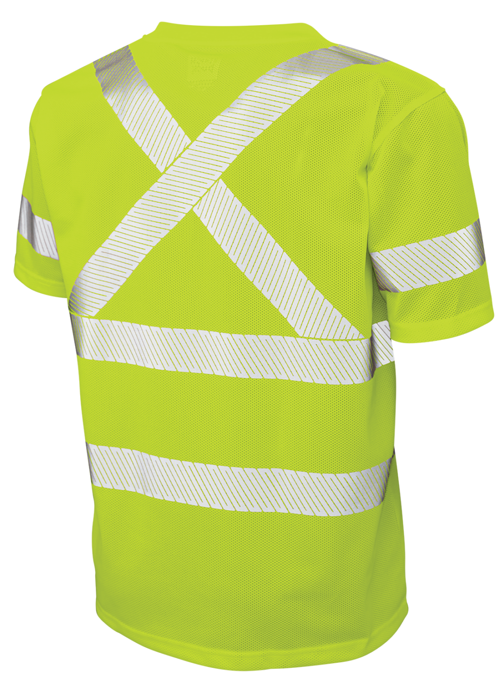 Hi-Vis Micro Mesh Short Sleeve Safety T-Shirt with Pocket By Tough Duck - Style ST071