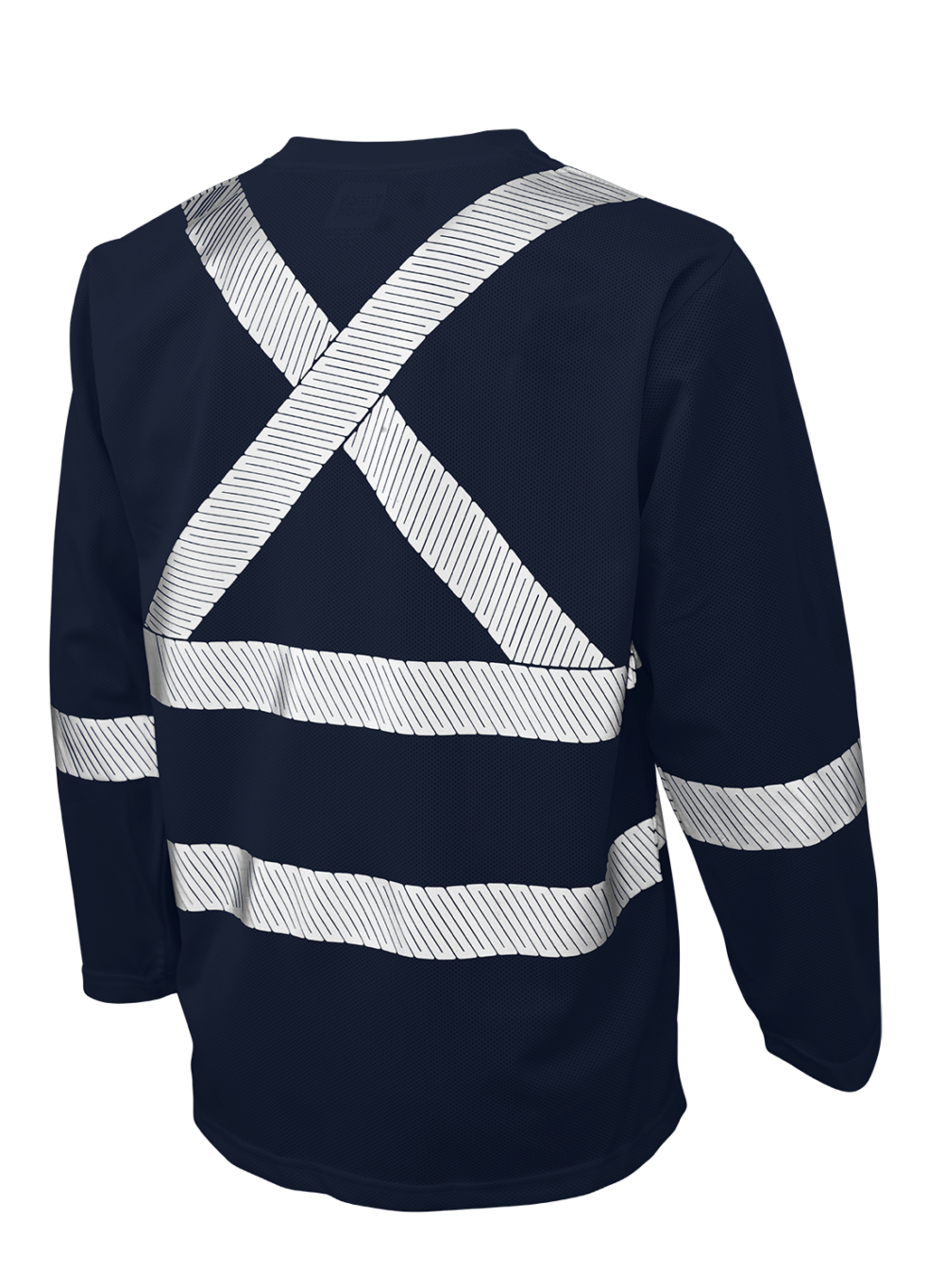 Hi-Vis Micro Mesh Long Sleeve Safety T-Shirt with Pocket By Tough Duck - Style ST081