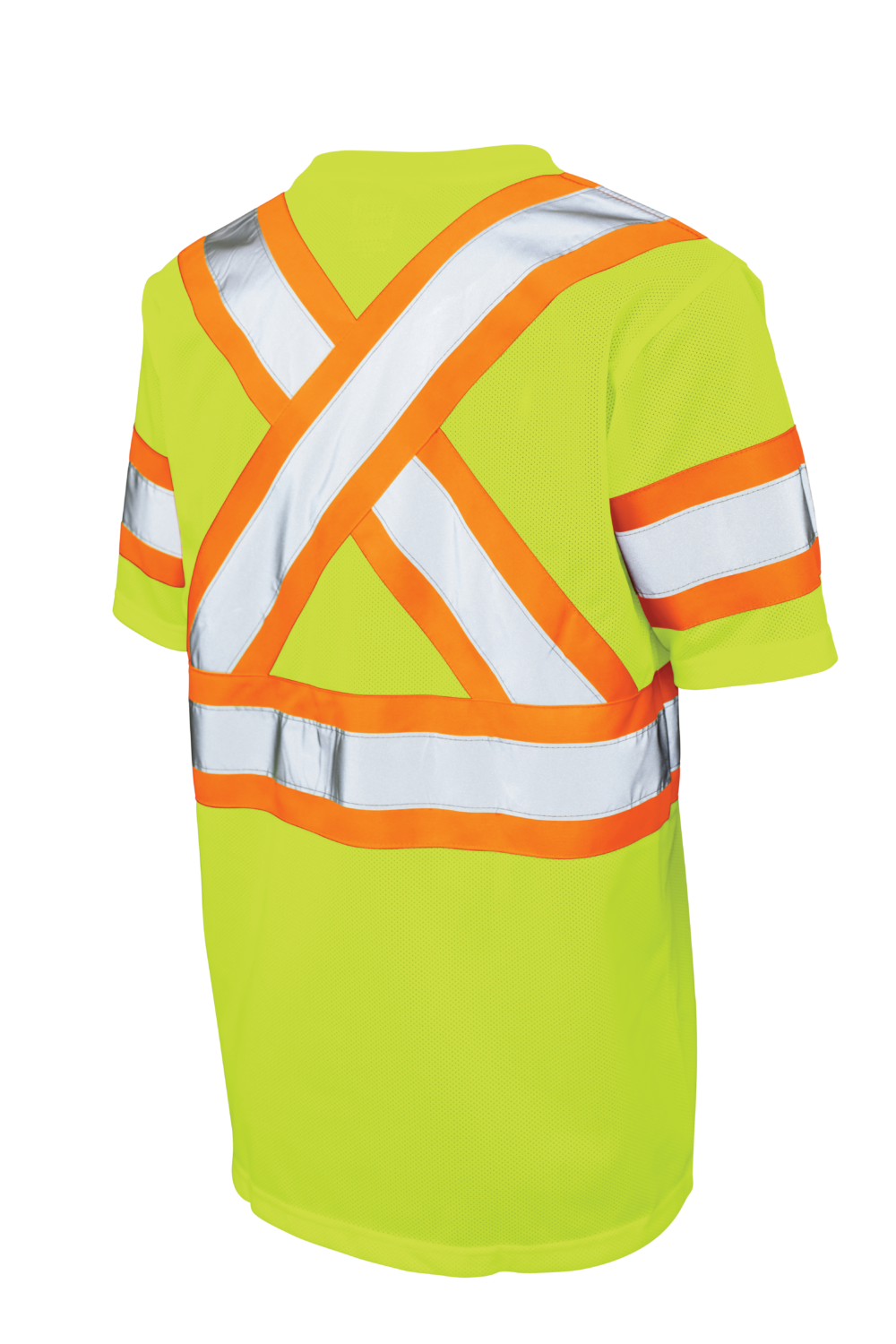 Hi-Vis Micro Mesh Short Sleeve Safety T-Shirt By Tough Duck - Style ST091