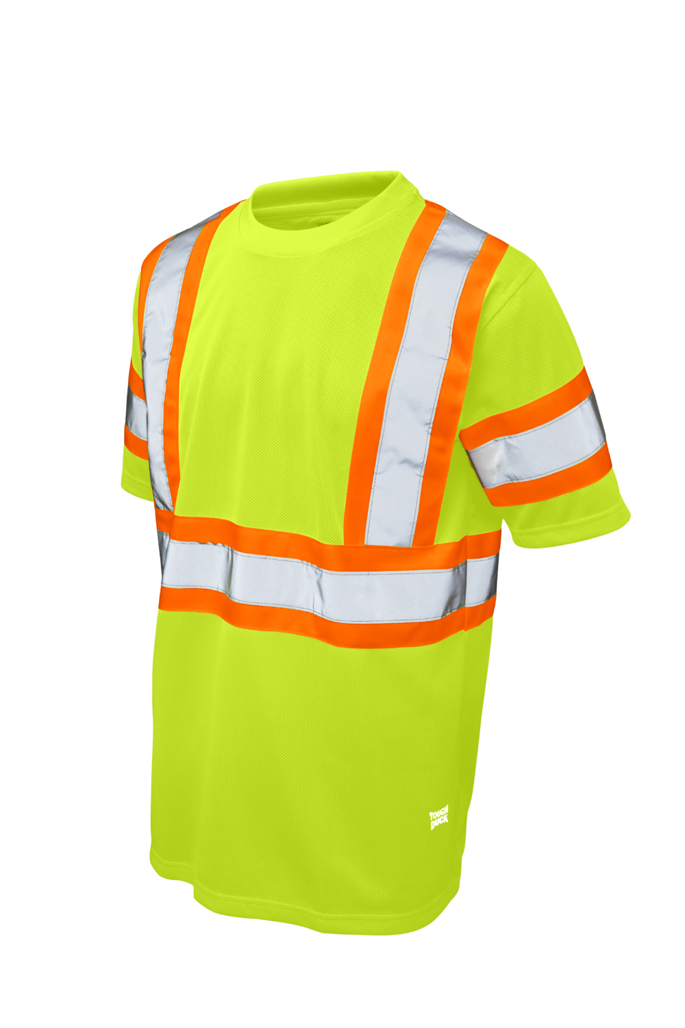Hi-Vis Micro Mesh Short Sleeve Safety T-Shirt By Tough Duck - Style ST091