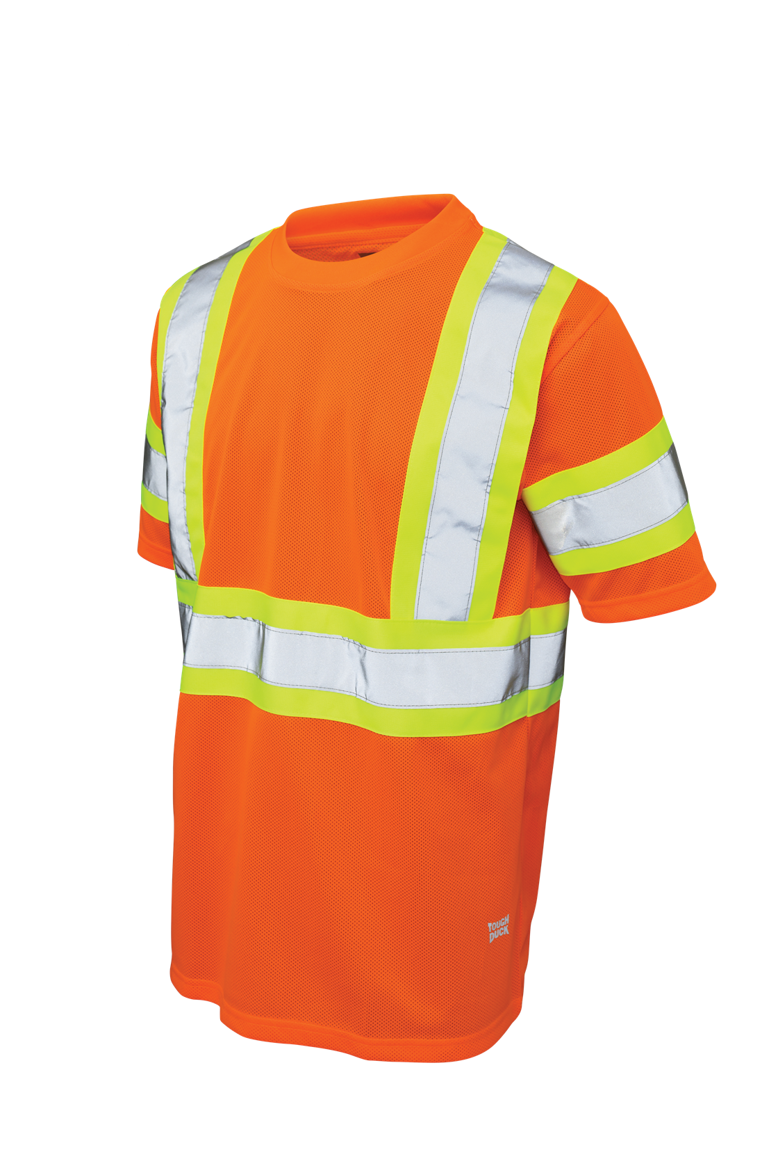 Hi-Vis Micro Mesh Short Sleeve Safety T-Shirt By Tough Duck - Style ST091
