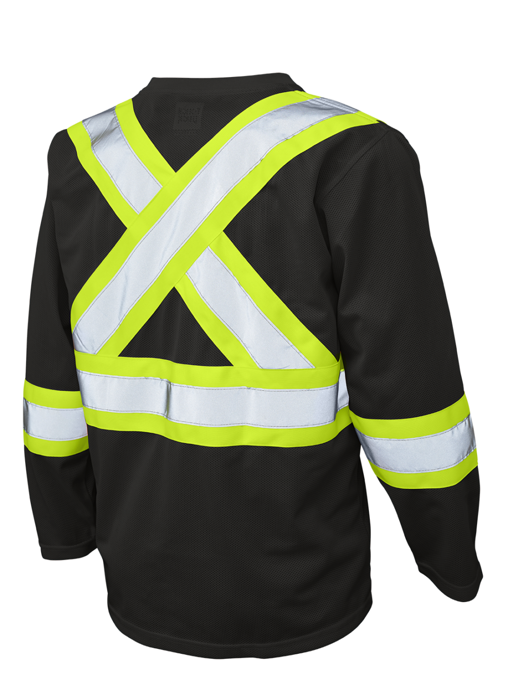 Hi-Vis Micro Mesh Long Sleeve Safety T-Shirt By Tough Duck - Style ST101