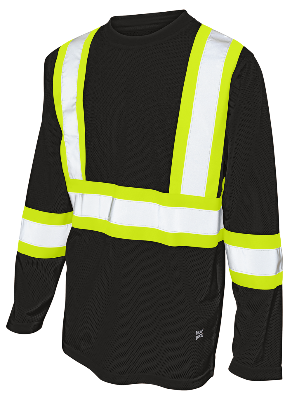 Hi-Vis Micro Mesh Long Sleeve Safety T-Shirt By Tough Duck - Style ST101