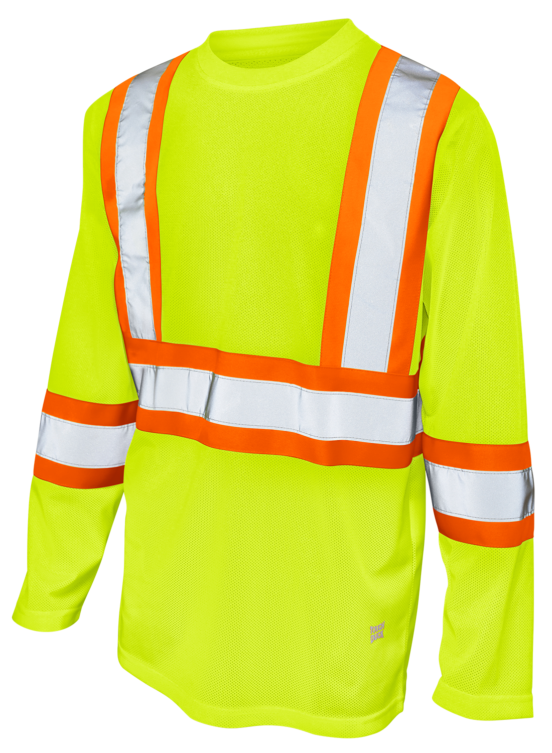 Hi-Vis Micro Mesh Long Sleeve Safety T-Shirt By Tough Duck - Style ST101