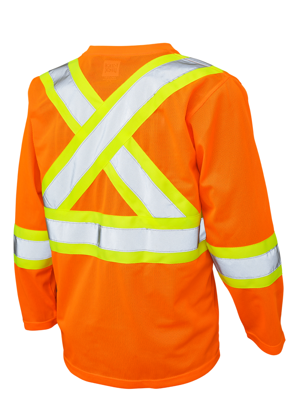 Hi-Vis Micro Mesh Long Sleeve Safety T-Shirt By Tough Duck - Style ST101