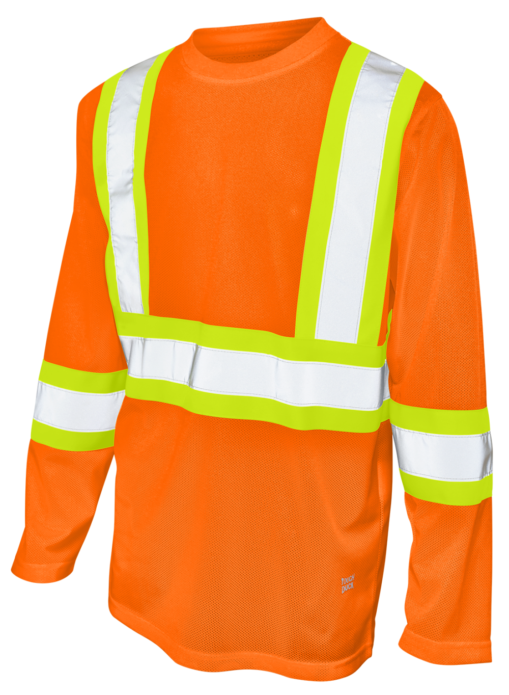 Hi-Vis Micro Mesh Long Sleeve Safety T-Shirt By Tough Duck - Style ST101