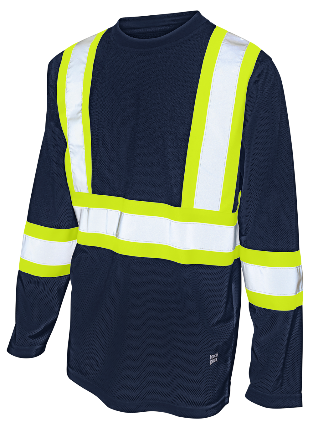 Hi-Vis Micro Mesh Long Sleeve Safety T-Shirt By Tough Duck - Style ST101