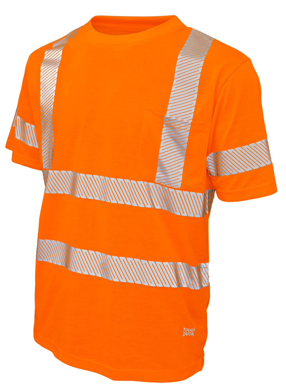 Hi-Vis Polyester Jersey Short Sleeve Safety T-Shirt By Tough Duck - Style ST12