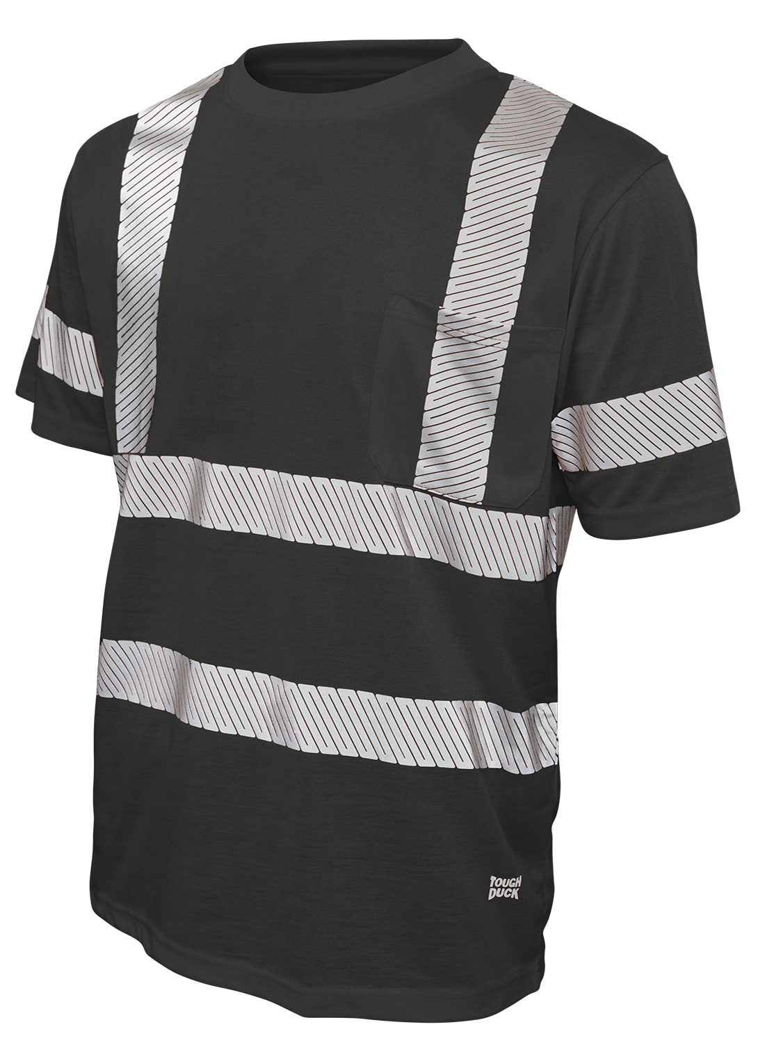 Hi-Vis Polyester Jersey Short Sleeve Safety T-Shirt By Tough Duck - Style ST12