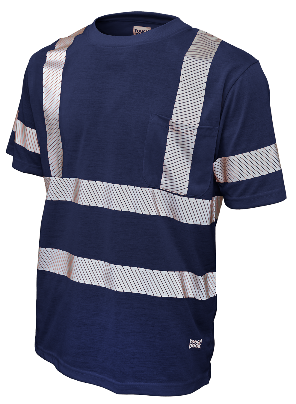 Hi-Vis Polyester Jersey Short Sleeve Safety T-Shirt By Tough Duck - Style ST12