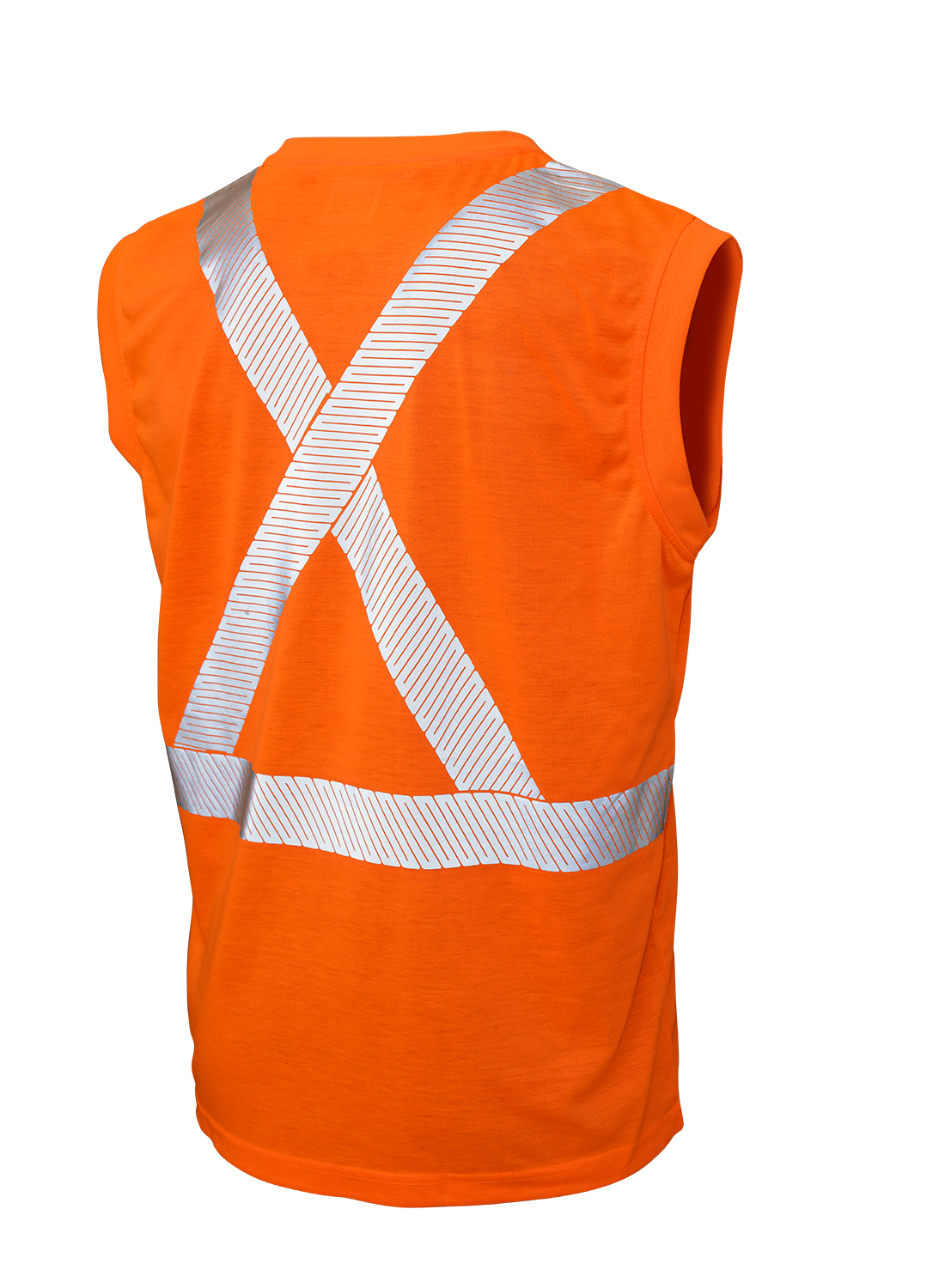 Hi-Vis Polyester Jersey Sleeveless Safety T-Shirt By Tough Duck - Style ST151
