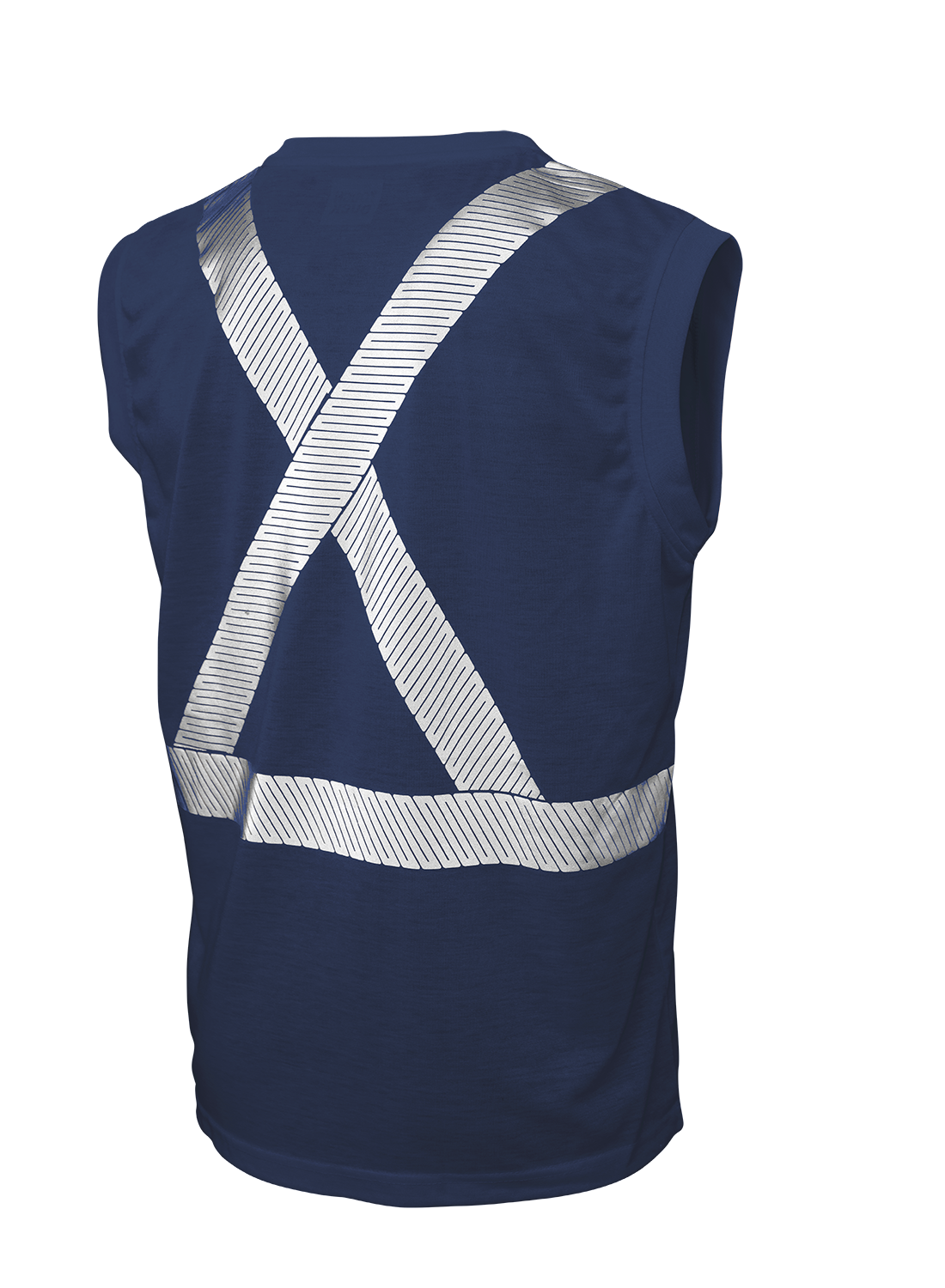 Hi-Vis Polyester Jersey Sleeveless Safety T-Shirt By Tough Duck - Style ST151