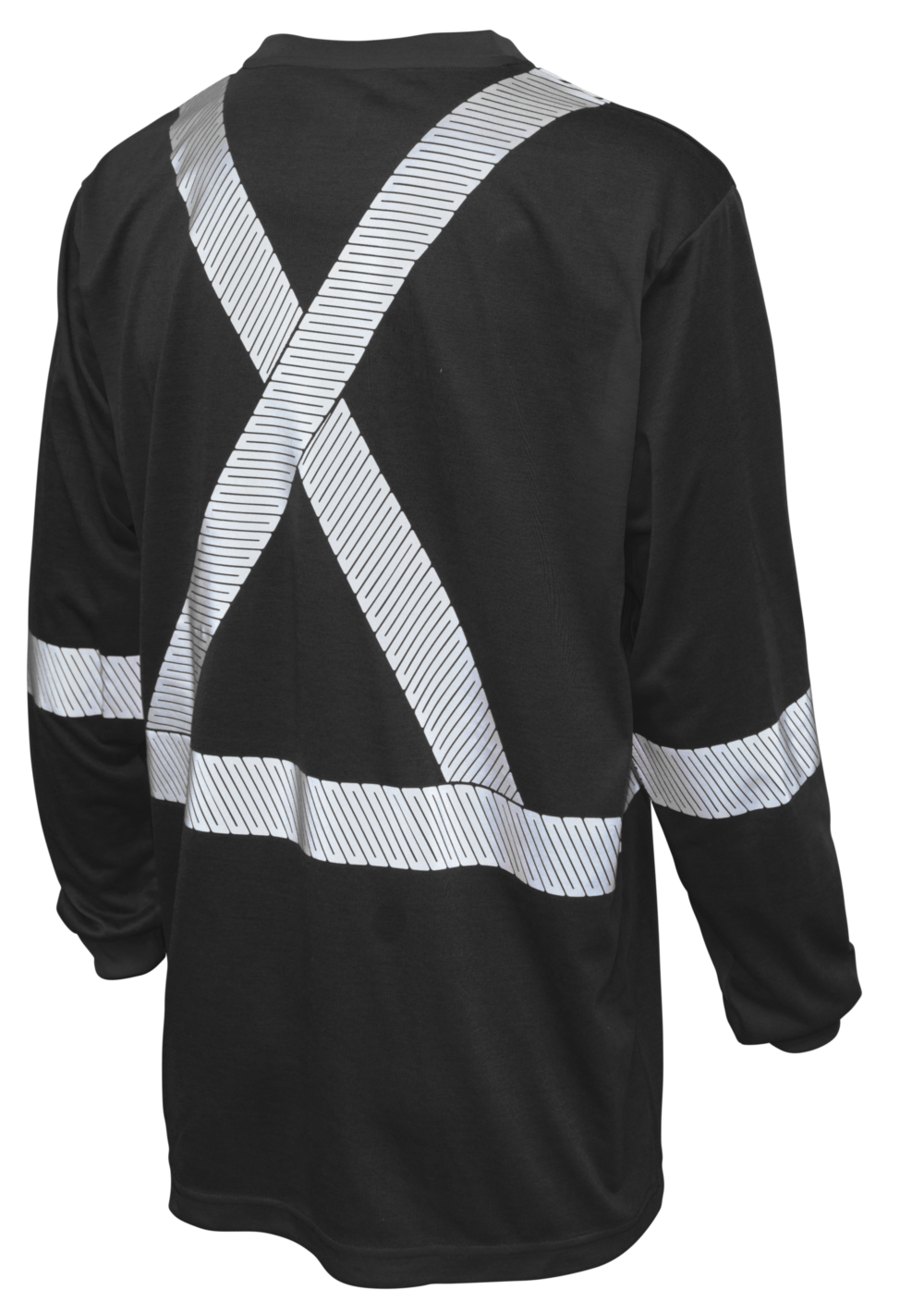 Hi-Vis Polyester Jersey Long Sleeve Safety T-Shirt By Tough Duck - Style ST221