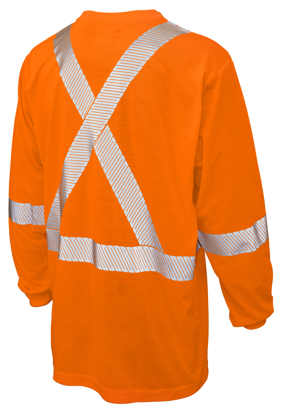 Hi-Vis Polyester Jersey Long Sleeve Safety T-Shirt By Tough Duck - Style ST221