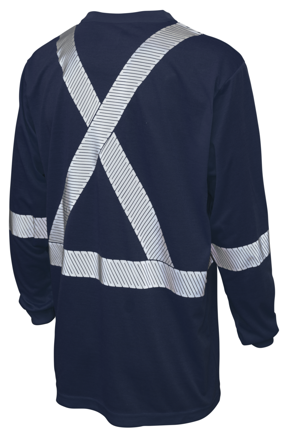 Hi-Vis Polyester Jersey Long Sleeve Safety T-Shirt By Tough Duck - Style ST221