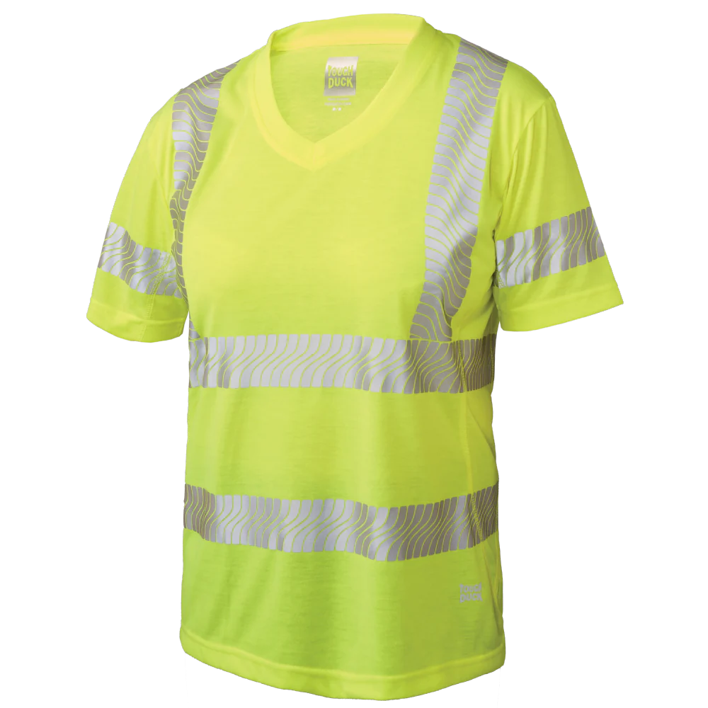 Women's Polyester Jersey Short Sleeve Safety T-Shirt by Tough Duck - Style ST23