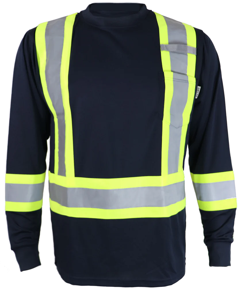 Hi-Visibility Long Sleeve Shirts by Gatts Workwear - Style STX4LS