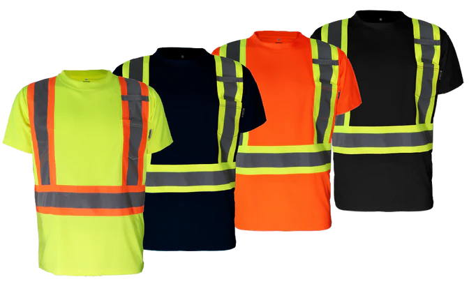 Hi-Visibility Short Sleeve Shirts by Gatts Workwear - Style STX4SS
