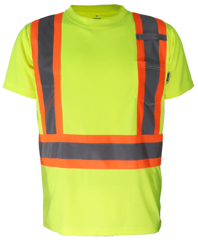 Hi-Visibility Short Sleeve Shirts by Gatts Workwear - Style STX4SS