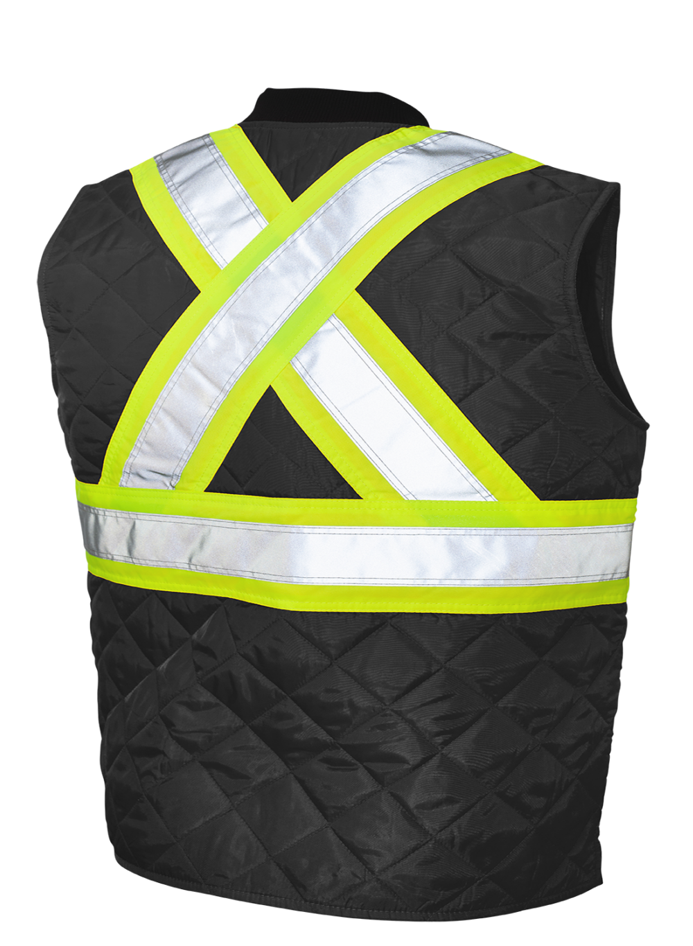 Hi-Vis Quilted Safety Freezer Vest by Tough Duck - Style SV05