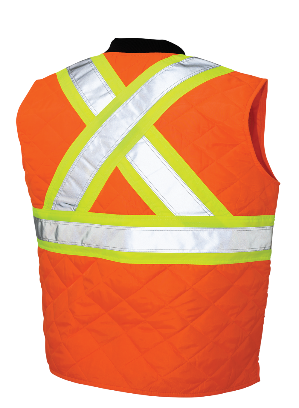 Hi-Vis Quilted Safety Freezer Vest by Tough Duck - Style SV05