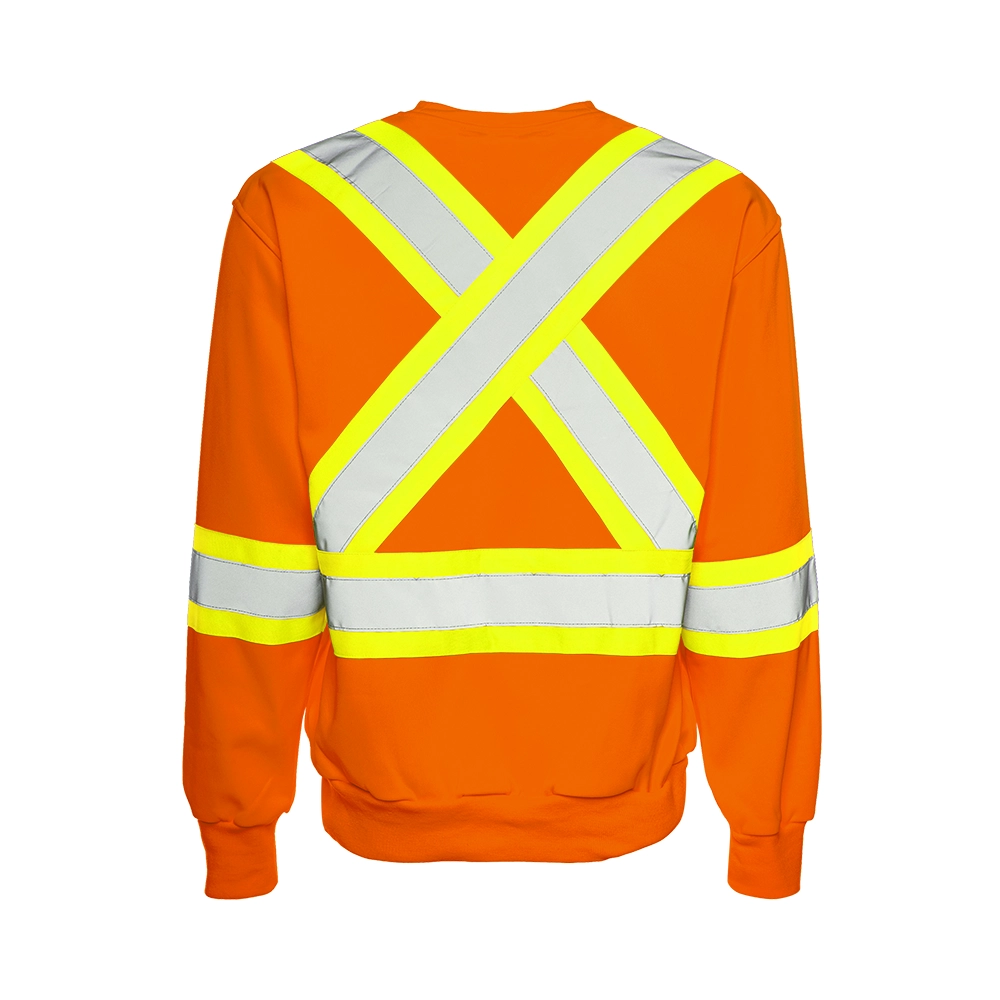 Hi-Vis Crewneck Sweatshirt by Ground Force - Style TH1