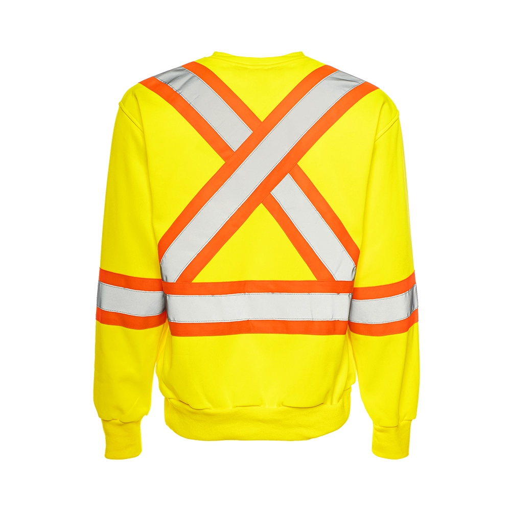 Hi-Vis Crewneck Sweatshirt by Ground Force - Style TH1