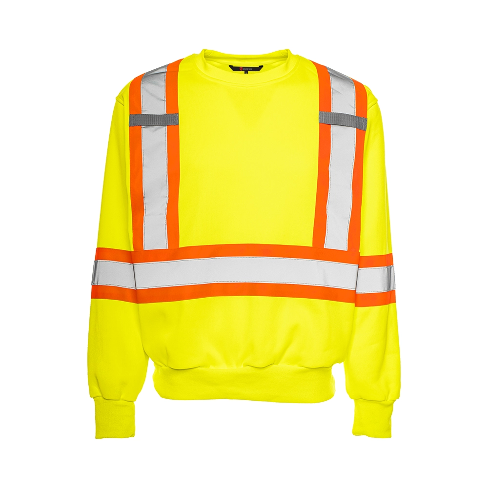 Hi-Vis Crewneck Sweatshirt by Ground Force - Style TH1