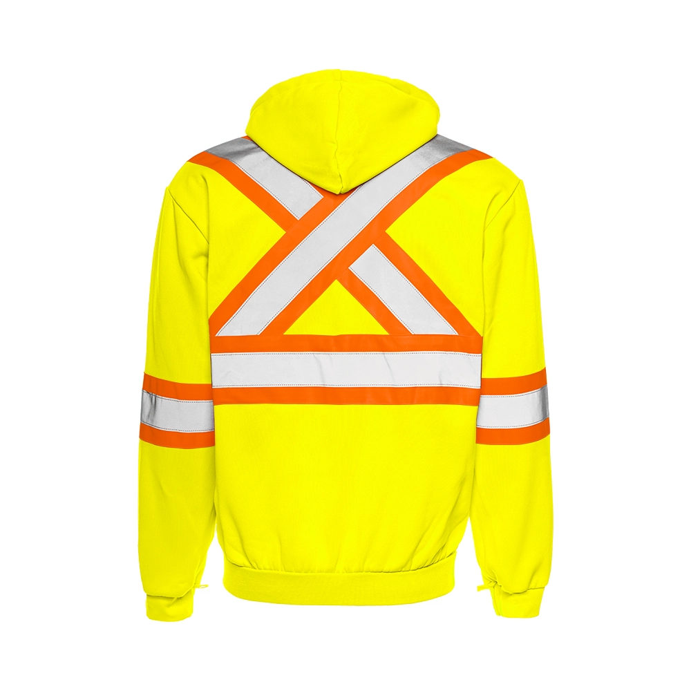 Hi-Vis Traffic Hoodie w/Detachable Hood by Ground Force - Style TH3