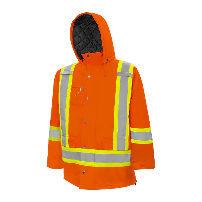 Hi-Vis Winter Traffic Parka by Ground Force - Style TP1