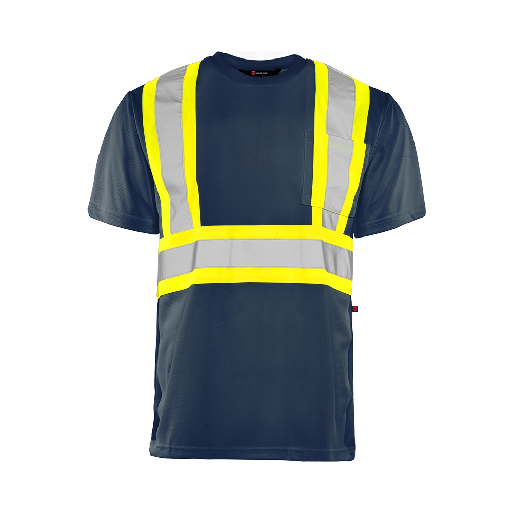 Hi-Vis Short Sleeve Polyester T-Shirt by Ground Force - Style TT1