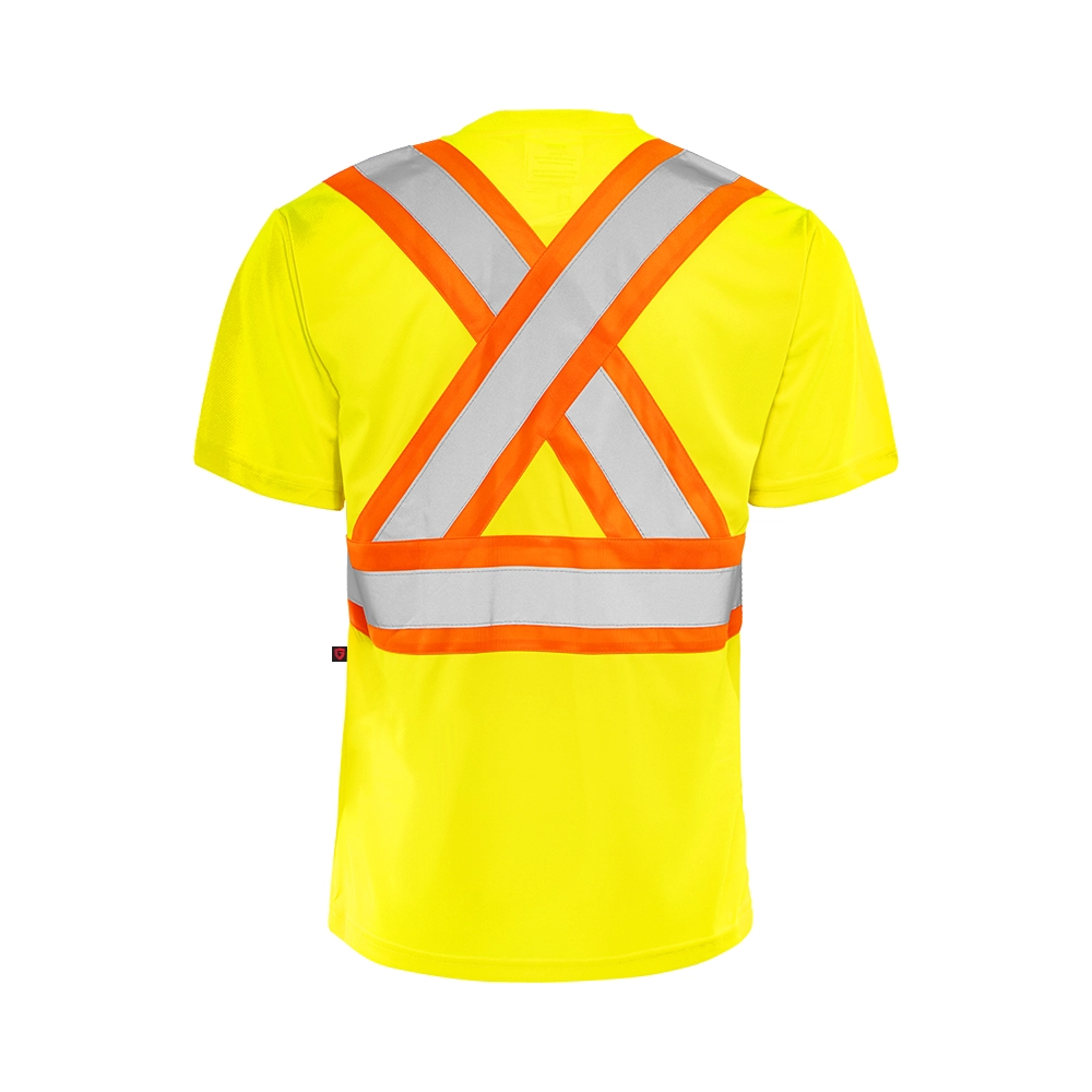 Hi-Vis Short Sleeve Polyester T-Shirt by Ground Force - Style TT1