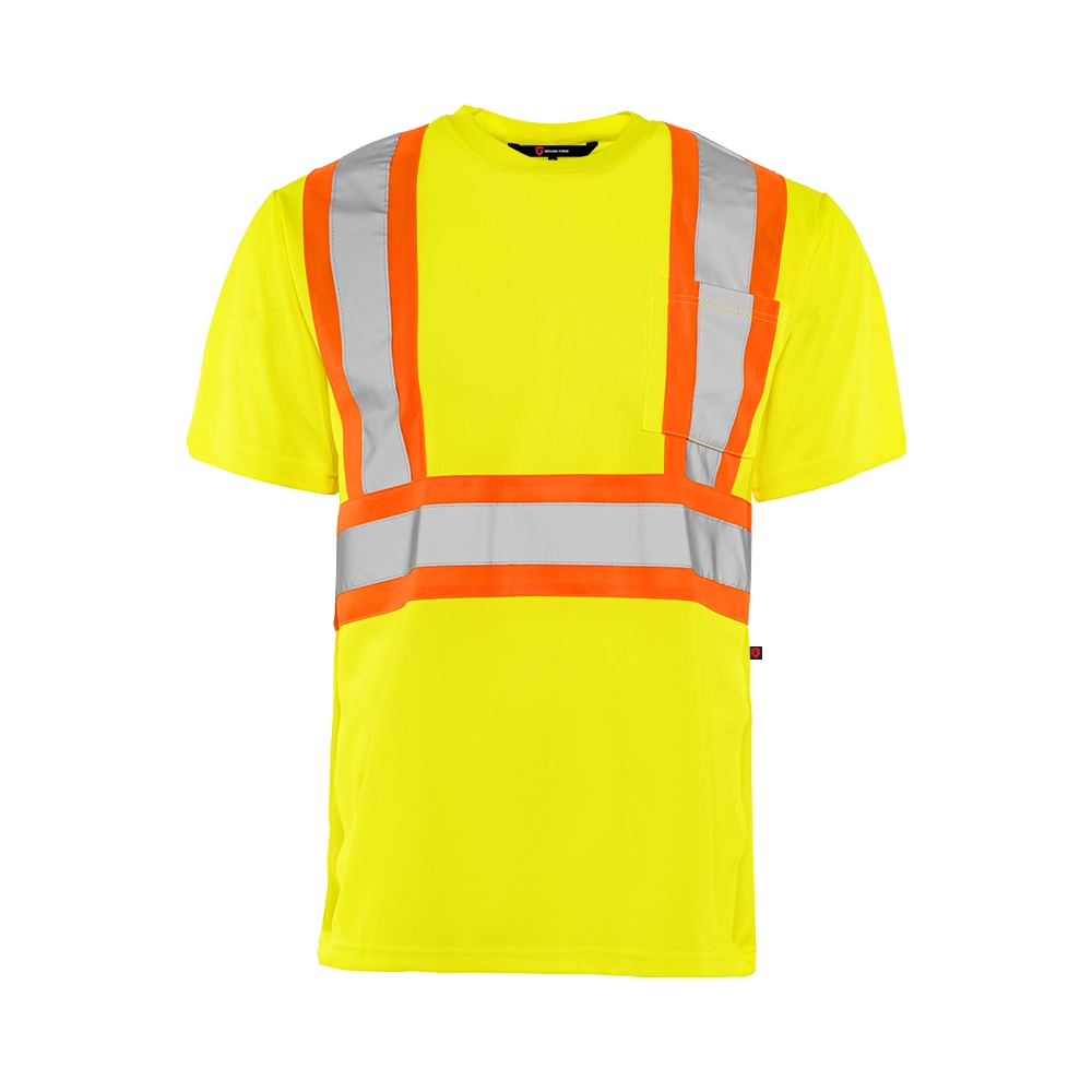 Hi-Vis Short Sleeve Polyester T-Shirt by Ground Force - Style TT1