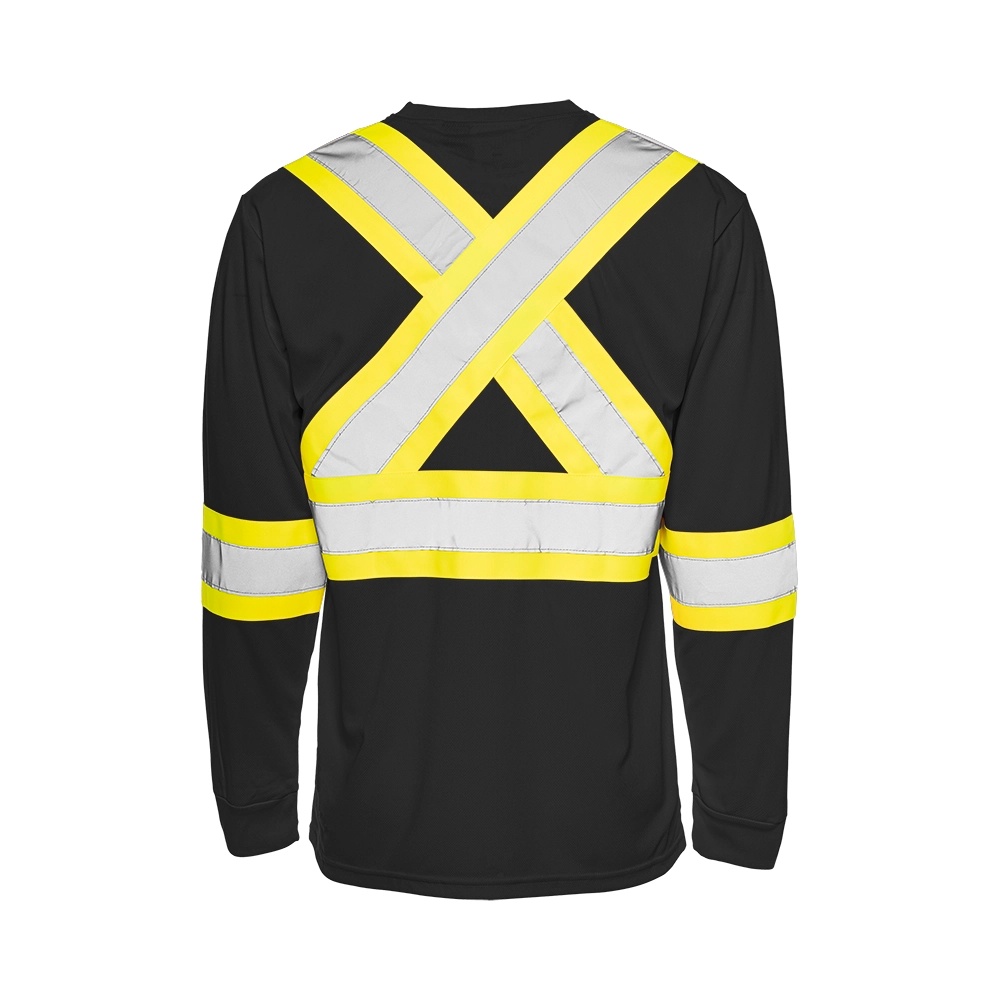 Hi-Vis Long Sleeve Polyester T-Shirt by Ground Force - Style TT2