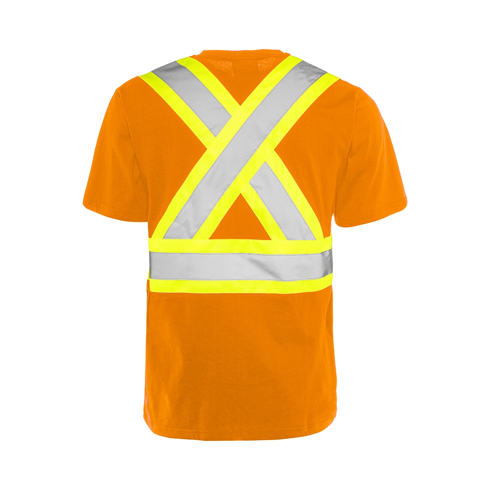 Hi-Vis 100% Cotton Short Sleeve T-Shirt by Ground Force - Style TT3