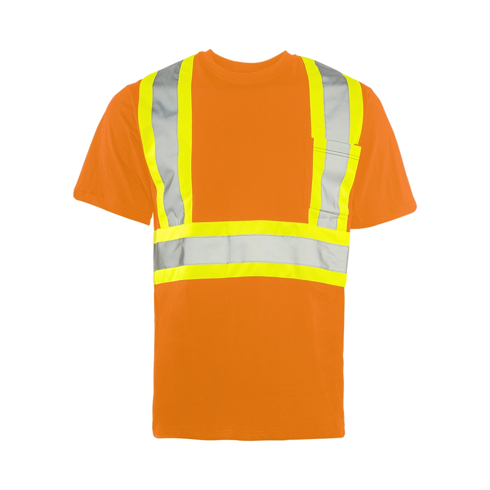 Hi-Vis 100% Cotton Short Sleeve T-Shirt by Ground Force - Style TT3