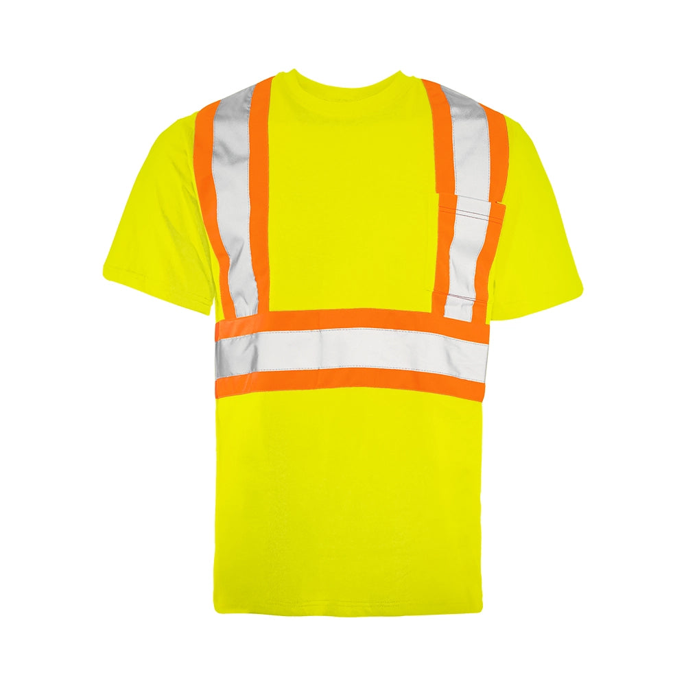 Hi-Vis 100% Cotton Short Sleeve T-Shirt by Ground Force - Style TT3