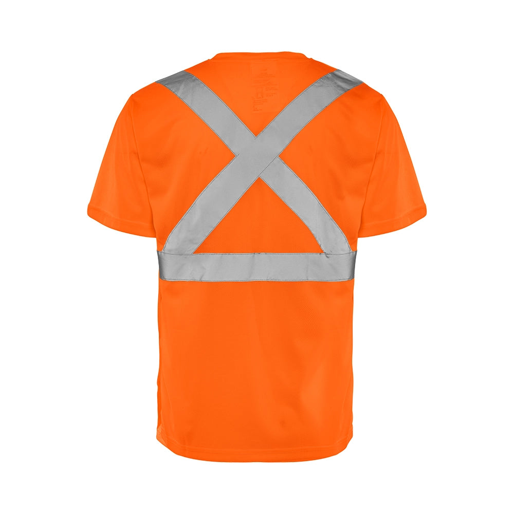 Hi-Vis Short Sleeve Polyester T-Shirt by Ground Force - Style TT5