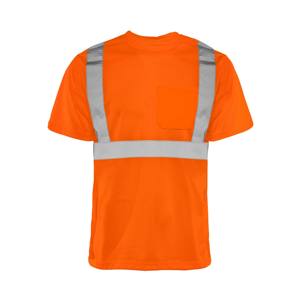 Hi-Vis Short Sleeve Polyester T-Shirt by Ground Force - Style TT5