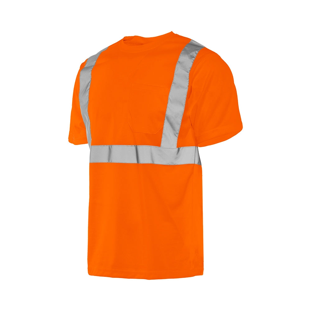 Hi-Vis Short Sleeve Polyester T-Shirt by Ground Force - Style TT5