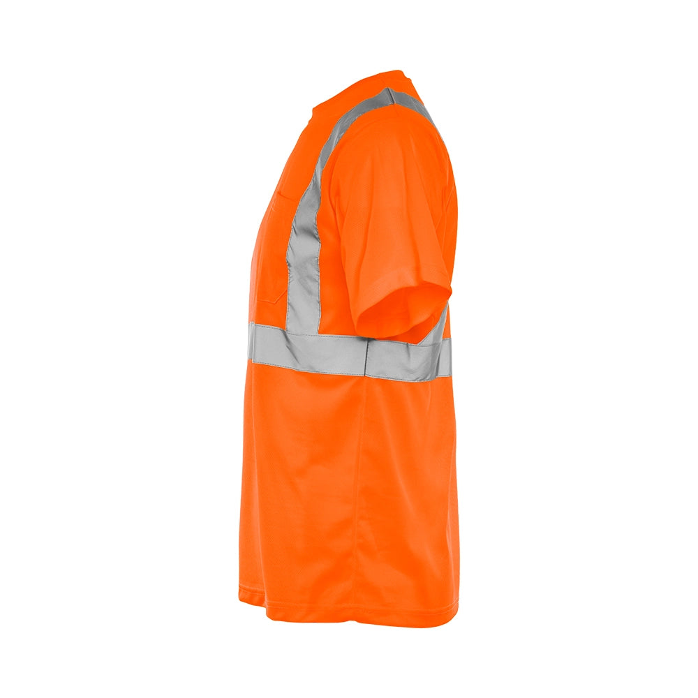 Hi-Vis Short Sleeve Polyester T-Shirt by Ground Force - Style TT5