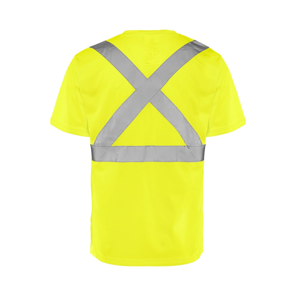 Hi-Vis Short Sleeve Polyester T-Shirt by Ground Force - Style TT5