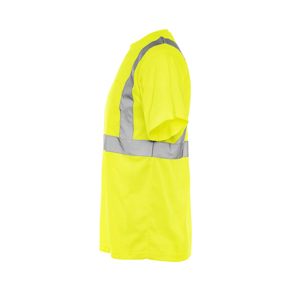 Hi-Vis Short Sleeve Polyester T-Shirt by Ground Force - Style TT5