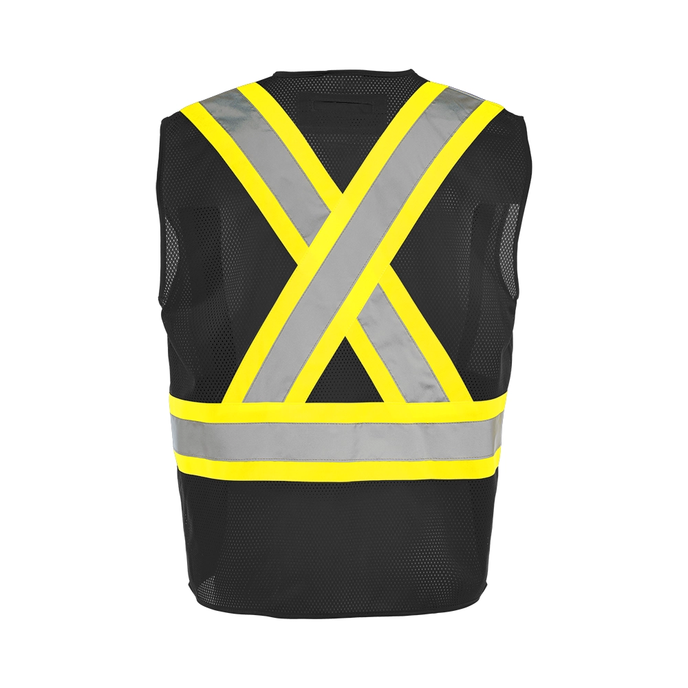 Hi-Vis Traffic Vest with Zipper by Ground Force - Style TV10