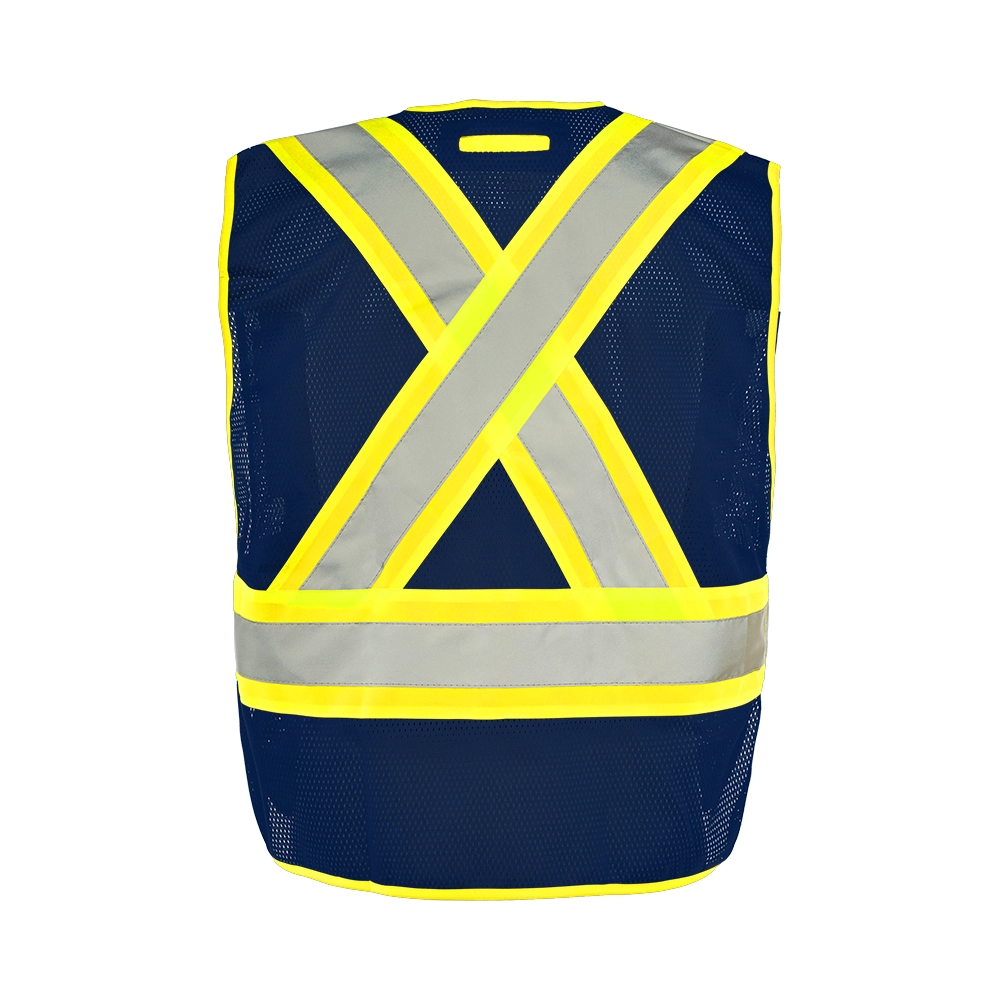 Universal 5 Pt. Tear-Away Mesh Safety Vest by Ground Force - Style TV1