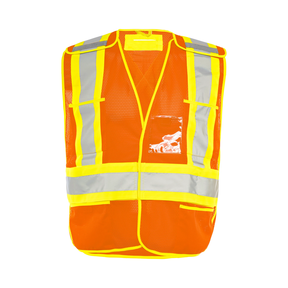 Universal 5 Pt. Tear-Away Mesh Safety Vest by Ground Force - Style TV1